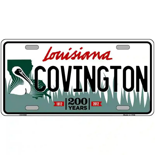 Covington Louisiana Metal Sign