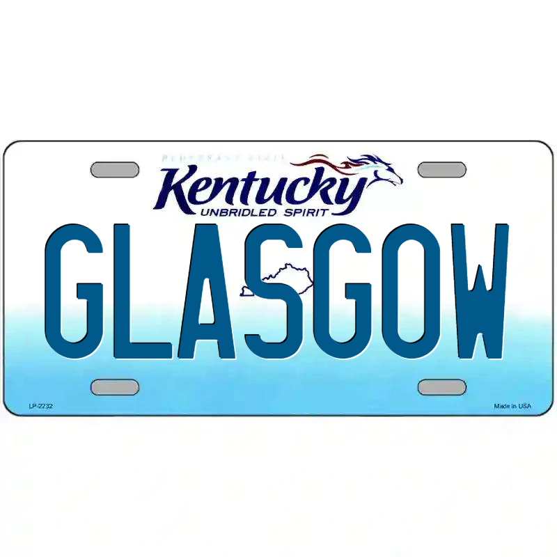 Glasgow Kentucky Metal Sign