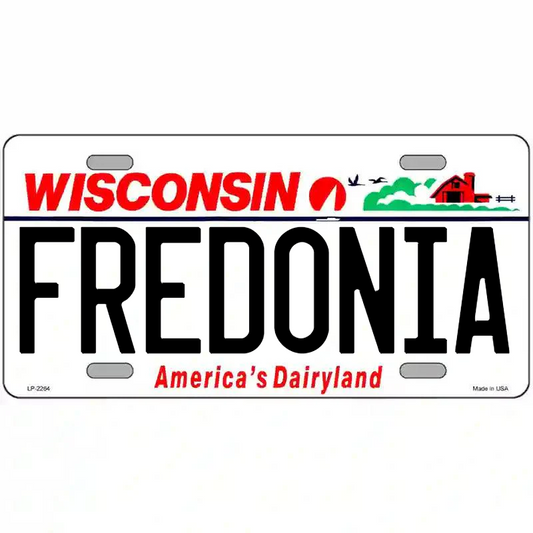 Fredonia Wisconsin Metal Sign