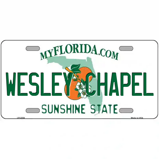 Wesley Chapel Florida Metal Sign