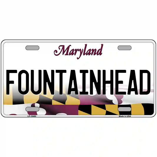 Fountainhead Maryland Metal Sign