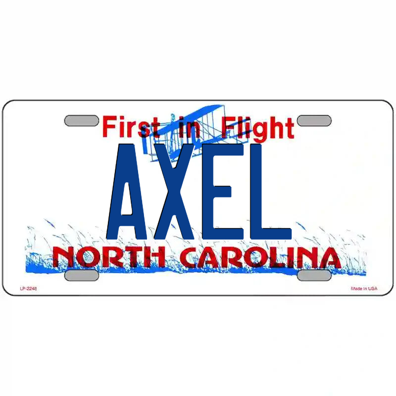 Axel North Carolina Metal Sign