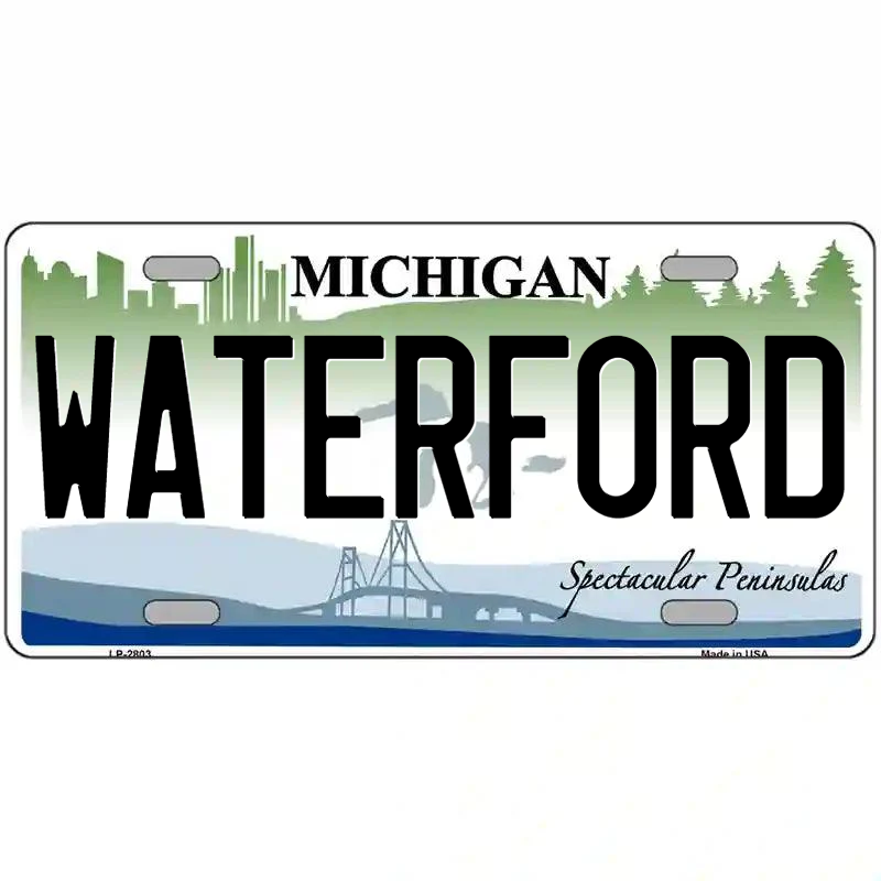 Waterford Michigan Metal Sign