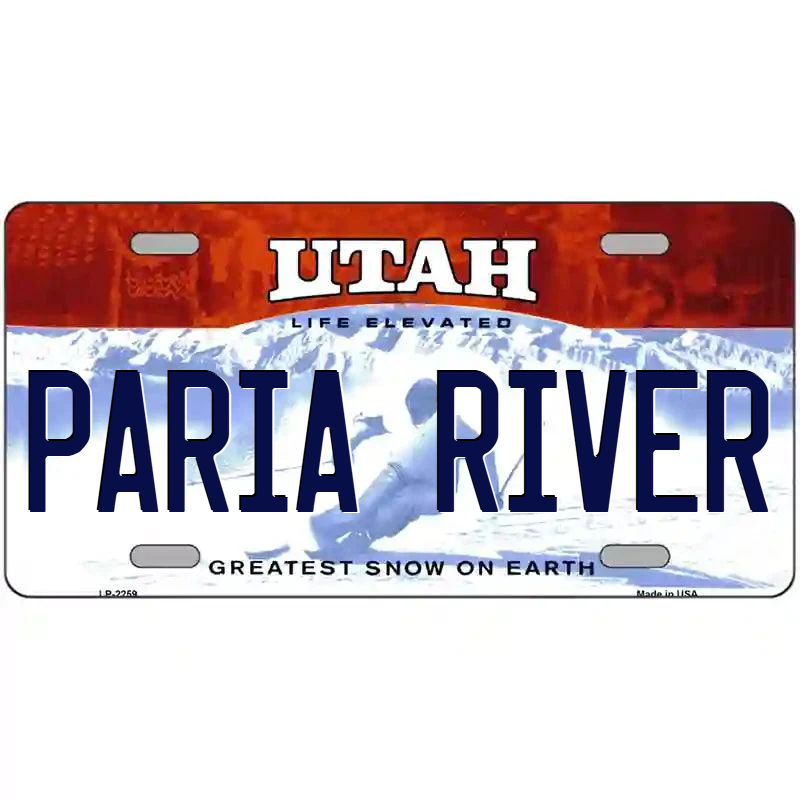 Paria River Utah Metal Sign