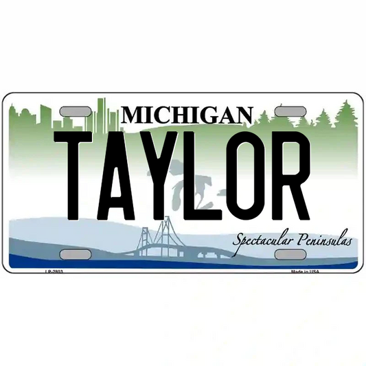 Taylor Michigan Metal Sign