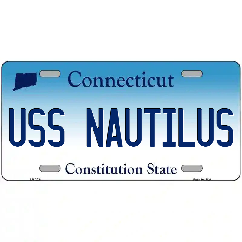 USS Nautilus Connecticut Metal Sign