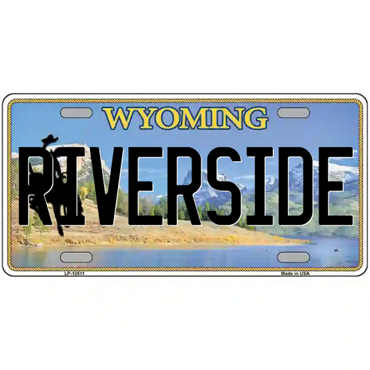 Riverside Wyoming Metal Sign