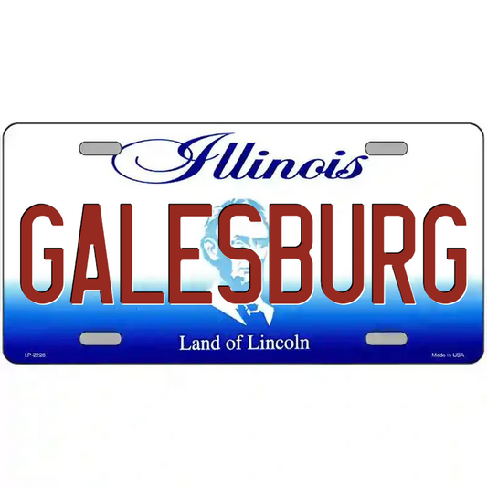 Galesburg Illinois Metal Sign
