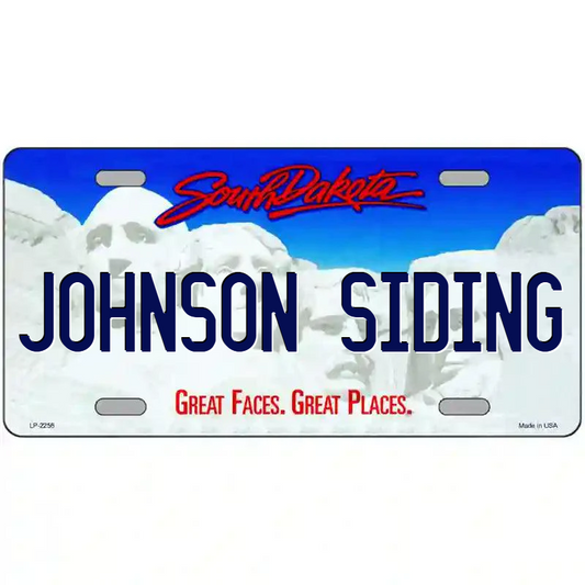 Johnson Siding South Dakota Metal Sign