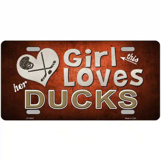 This Girl Loves Her Ducks Metal Sign