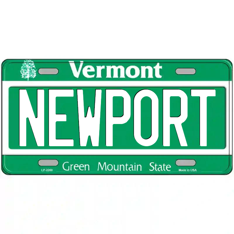Newport Vermont Metal Sign