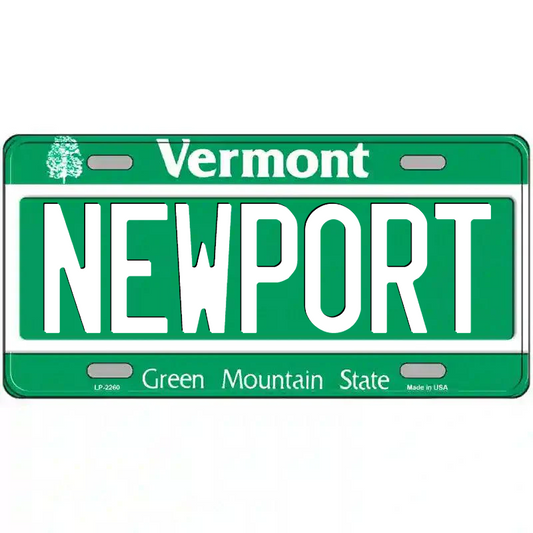 Newport Vermont Metal Sign