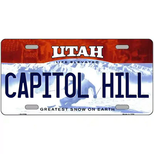 Capitol Hill Utah Metal Sign