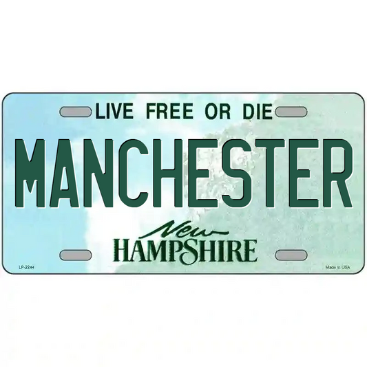 Manchester New Hampshire Metal Sign
