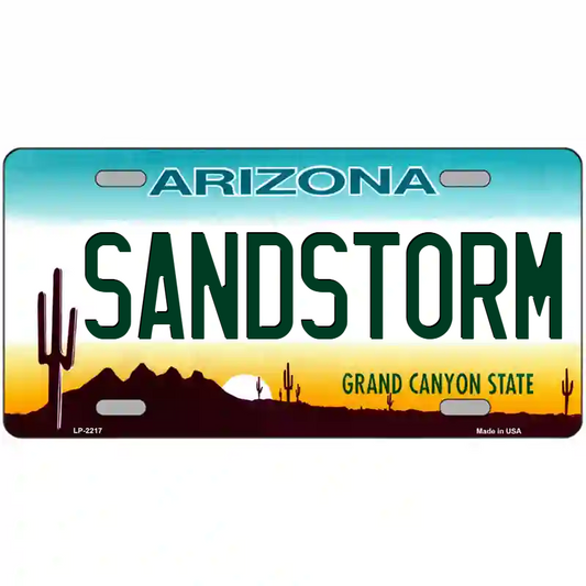 Sandstorm Arizona Metal Sign