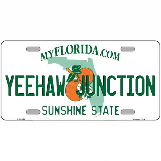 Yeehaw Junction Florida Metal Sign