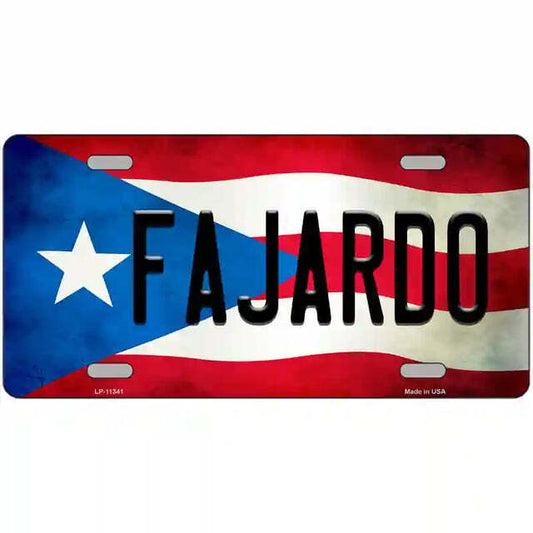 Fajardo Puerto Rico Flag Metal Sign