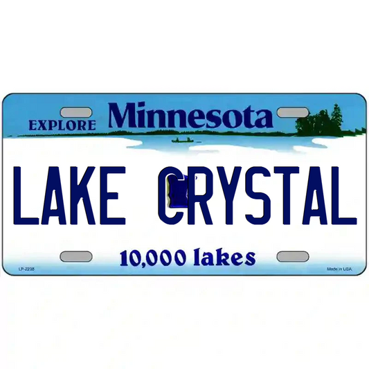 Lake Crystal Minnesota Metal Sign
