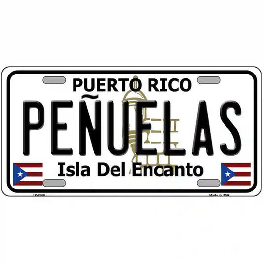 Penuelas Puerto Rico Metal Sign