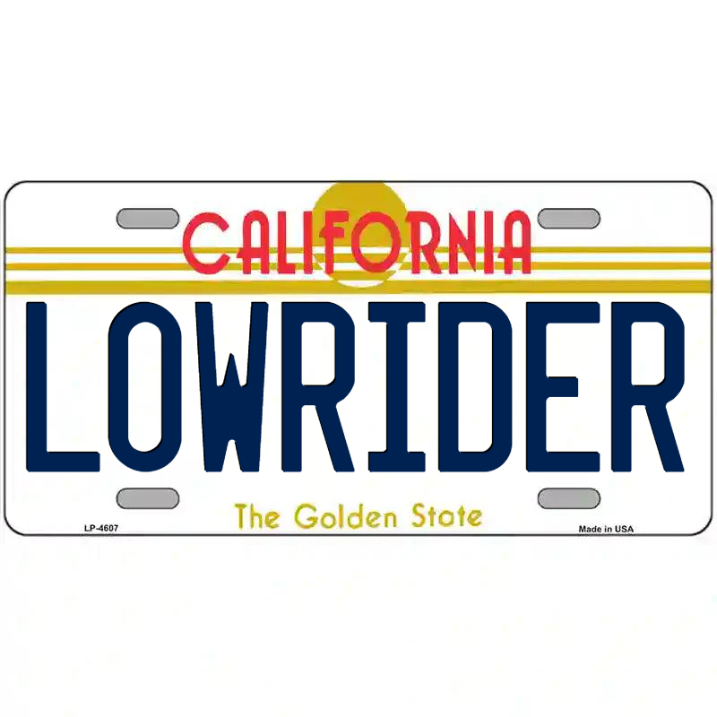 Lowrider California Metal Sign