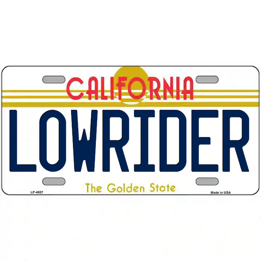 Lowrider California Metal Sign