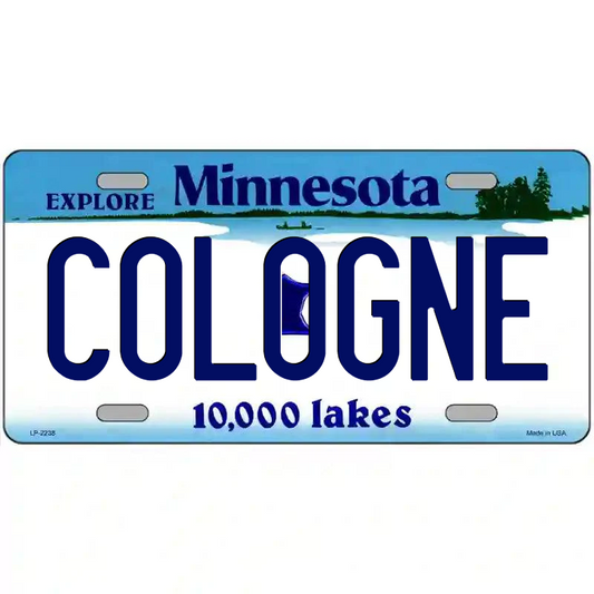 Cologne Minnesota Metal Sign