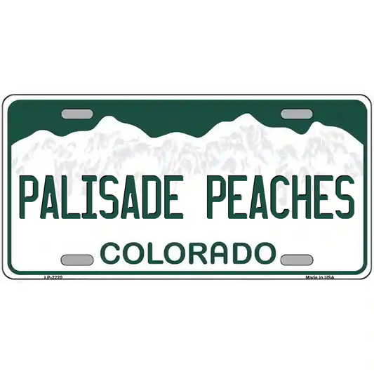 Palisade Peaches Colorado Metal Sign