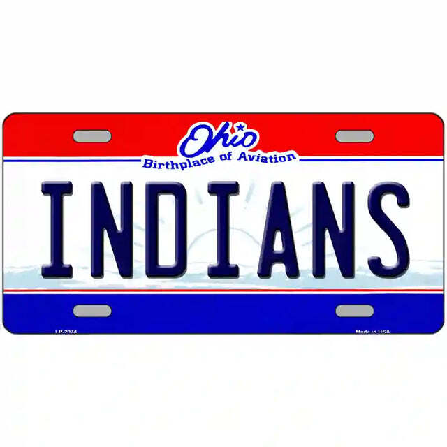 Indians Ohio Metal Sign