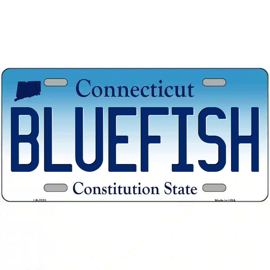 Bluefish Connecticut Metal Sign