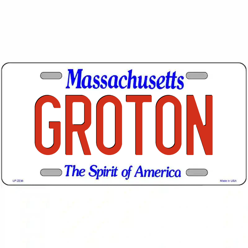 Groton Massachusetts Metal Sign