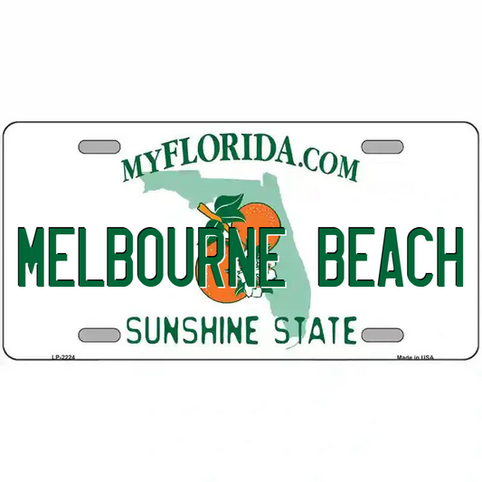 Melbourne Beach Florida Metal Sign