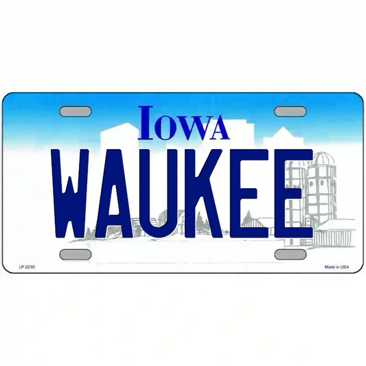 Waukee Iowa Metal Sign