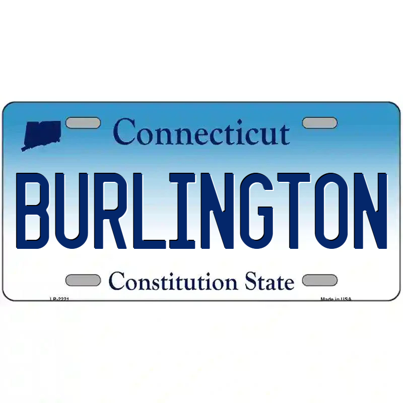 Burlington Connecticut Metal Sign