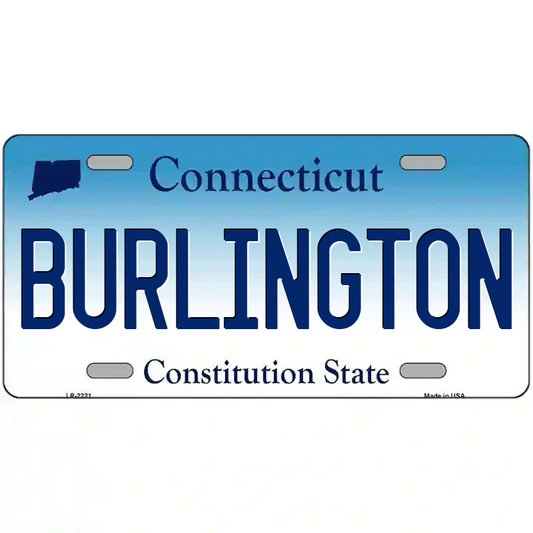 Burlington Connecticut Metal Sign