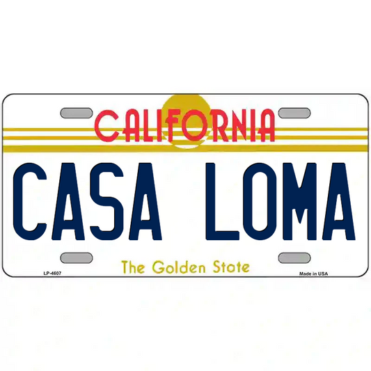 Casa Loma California Metal Sign