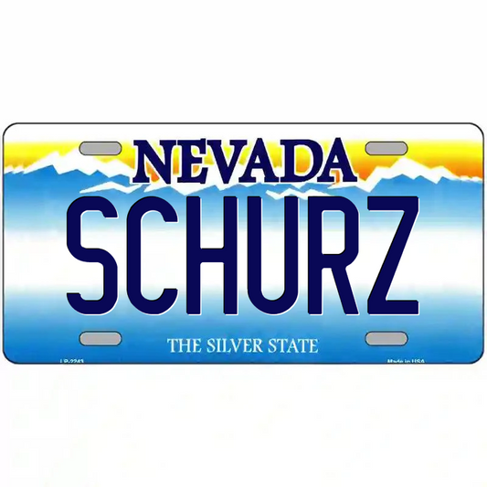Schurz Nevada Metal Sign