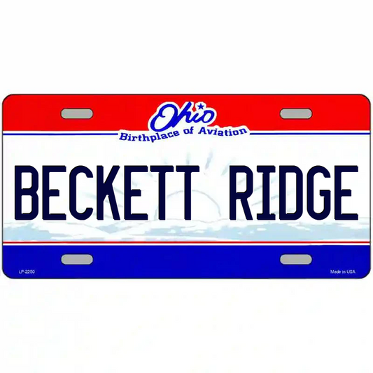 Beckett Ridge Ohio Metal Sign