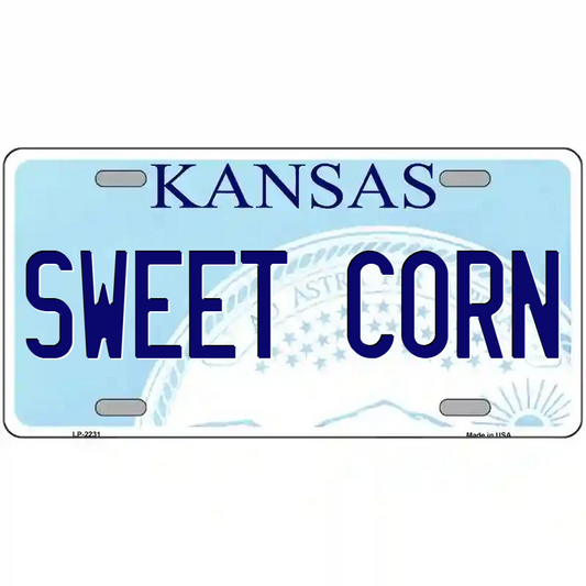 Sweet Corn Kansas Metal Sign