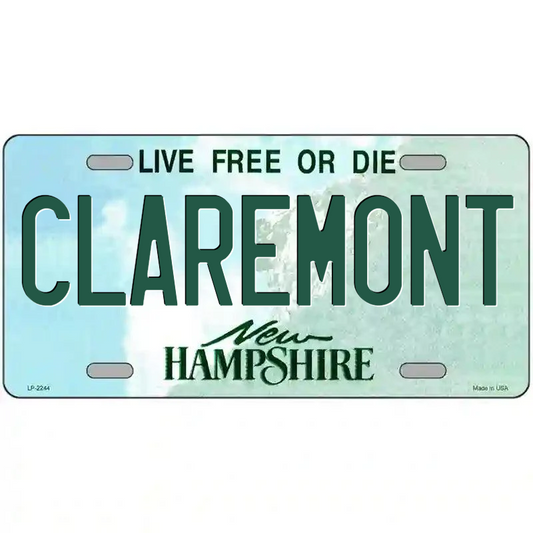 Claremont New Hampshire Metal Sign