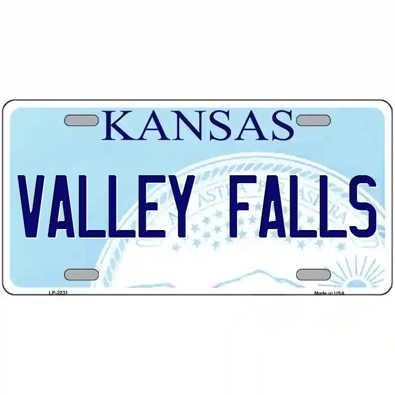 Valley Falls Kansas Metal Sign