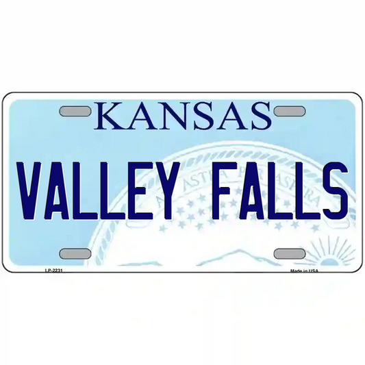 Valley Falls Kansas Metal Sign