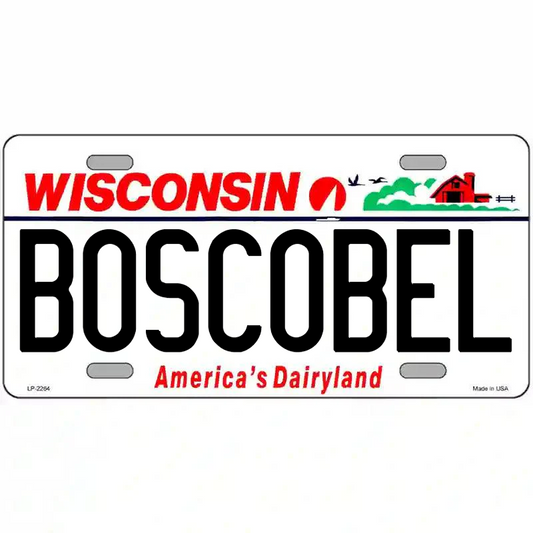 Boscobel Wisconsin Metal Sign