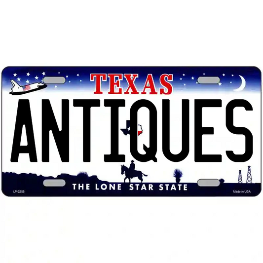 Antiques Texas Metal Sign