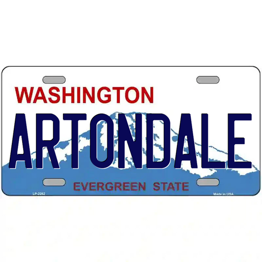 Artondale Washington Metal Sign