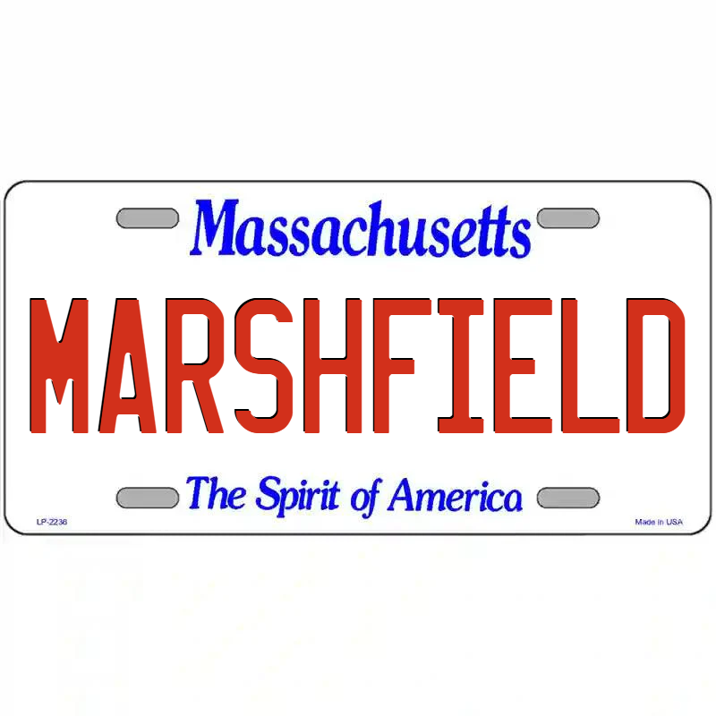 Marshfield Massachusetts Metal Sign