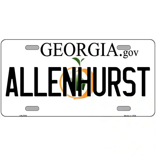 Allenhurst Georgia Metal Sign