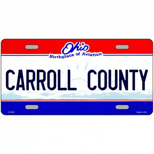 Carroll County Ohio Metal Sign
