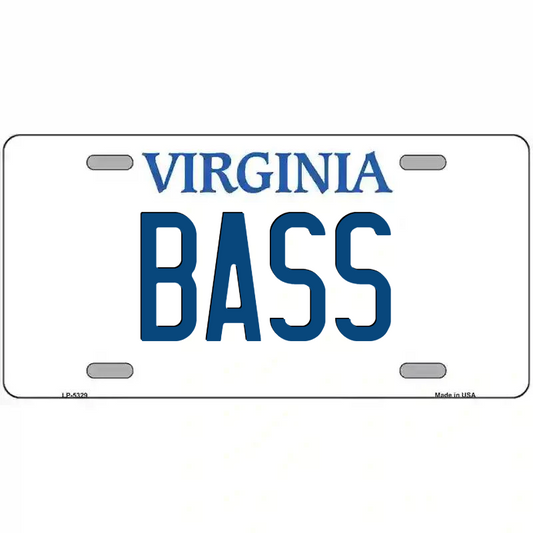 Bass Virginia Metal Sign