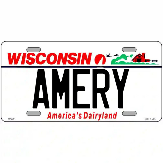 Amery Wisconsin Metal Sign