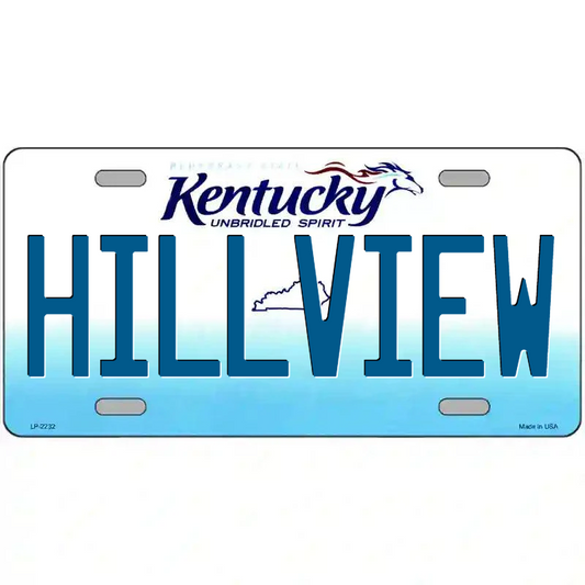 Hillview Kentucky Metal Sign